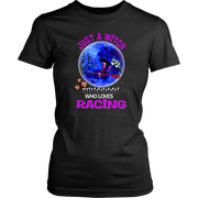 Just A Witch Who Loves Racing T-Shirts