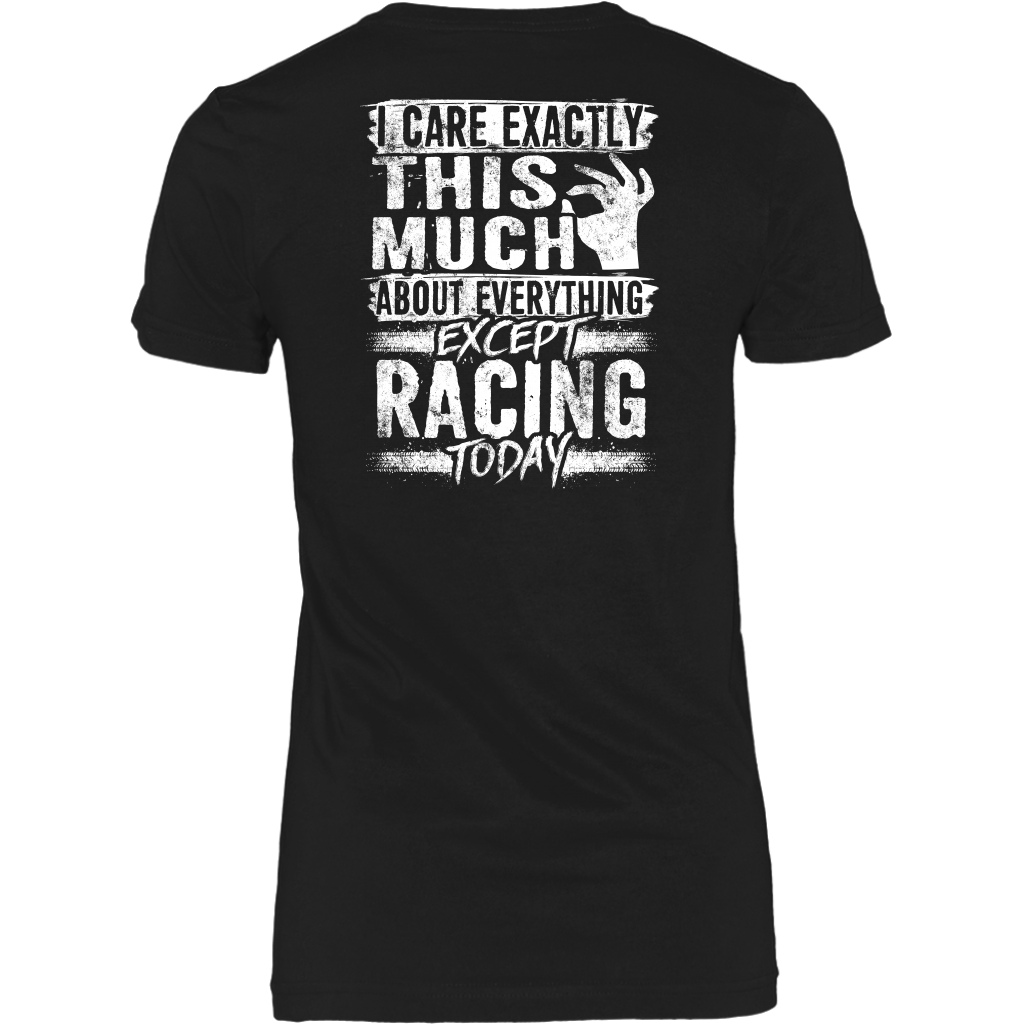 I care Exactly This Much About Everything Except Racing Today!