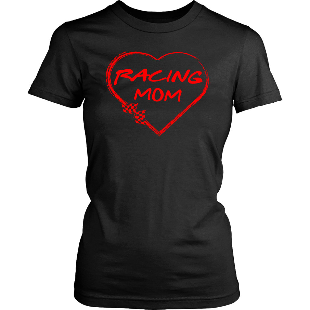 Racing Mom Heart T-Shirts