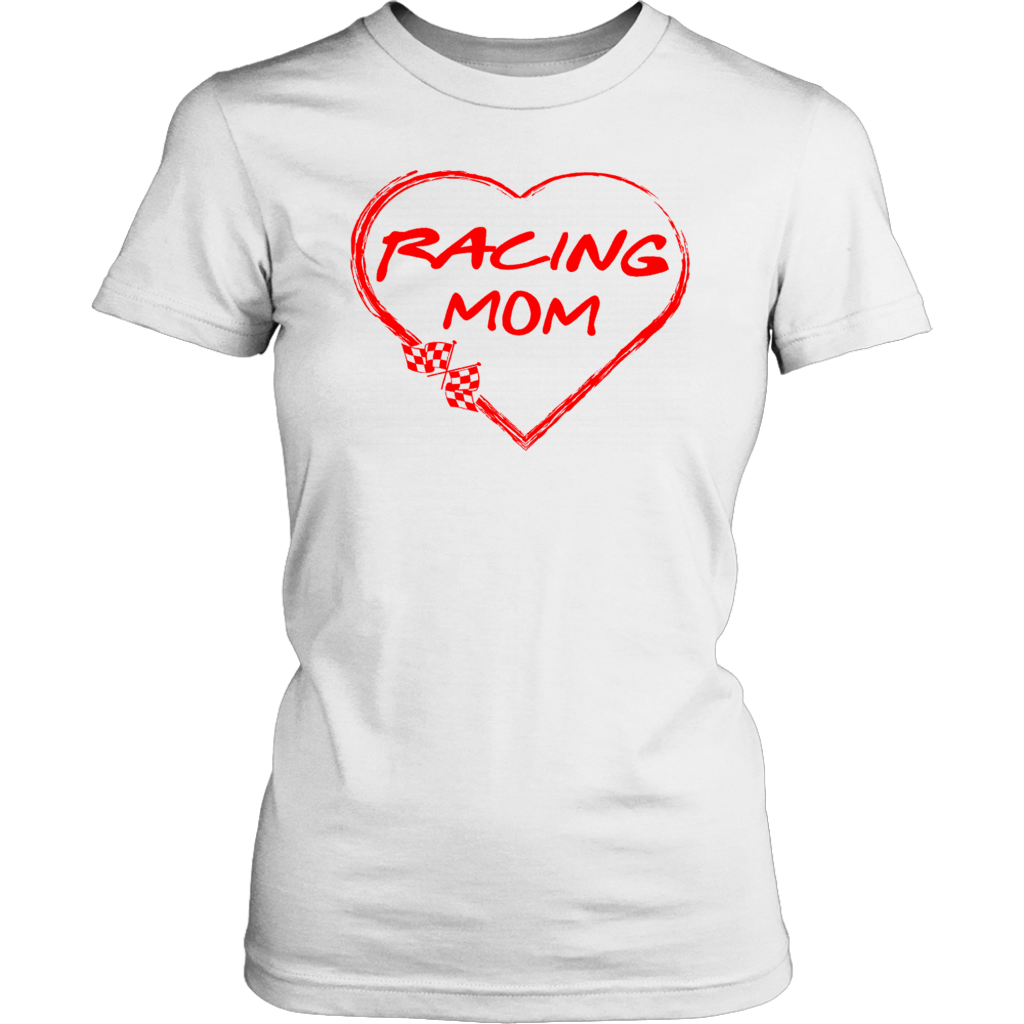 Racing Mom Heart T-Shirts