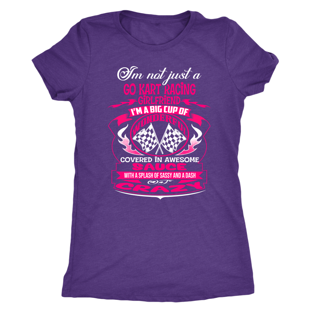 go kart racing girlfriend t-shirts