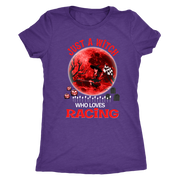 Just A Witch Who Loves Racing T-Shirts