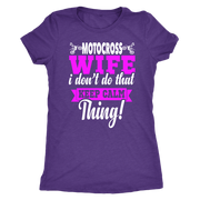 motocross wife t-shirts