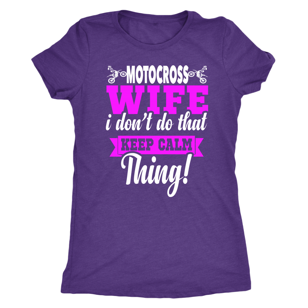 motocross wife t-shirts