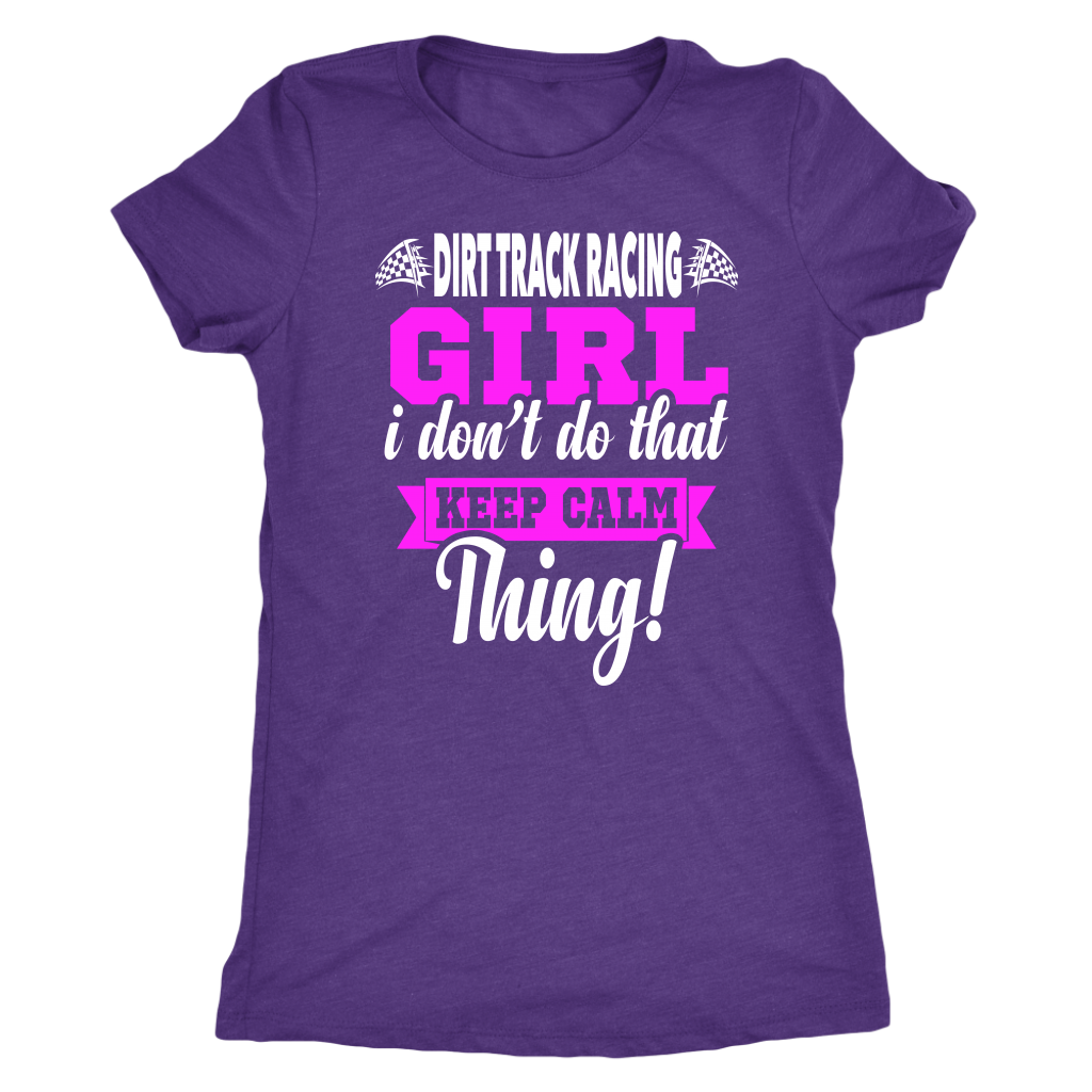 dirt track racing girl t-shirts