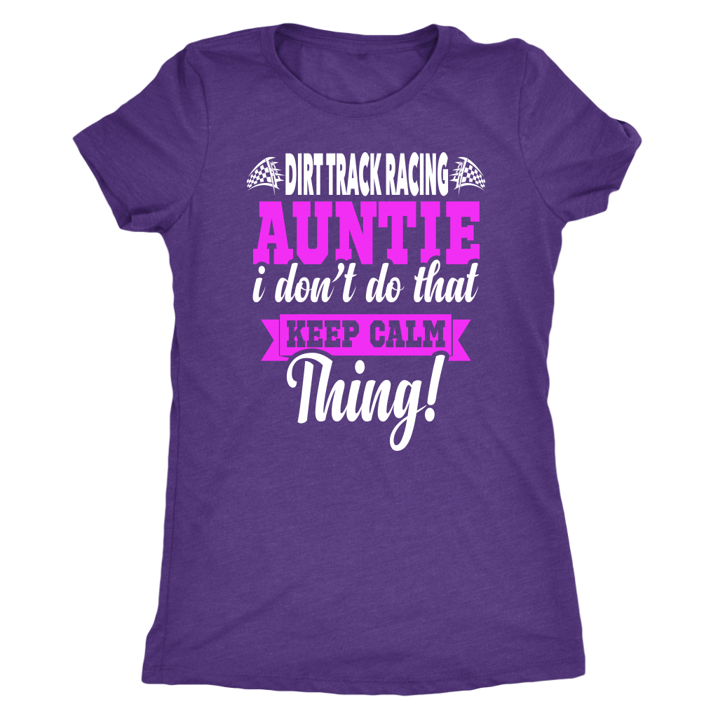 dirt racing auntie t-shirts