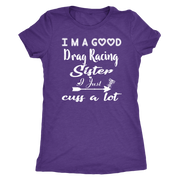 drag racing women's t-shirts