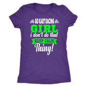 go kart racing girl t-shirts