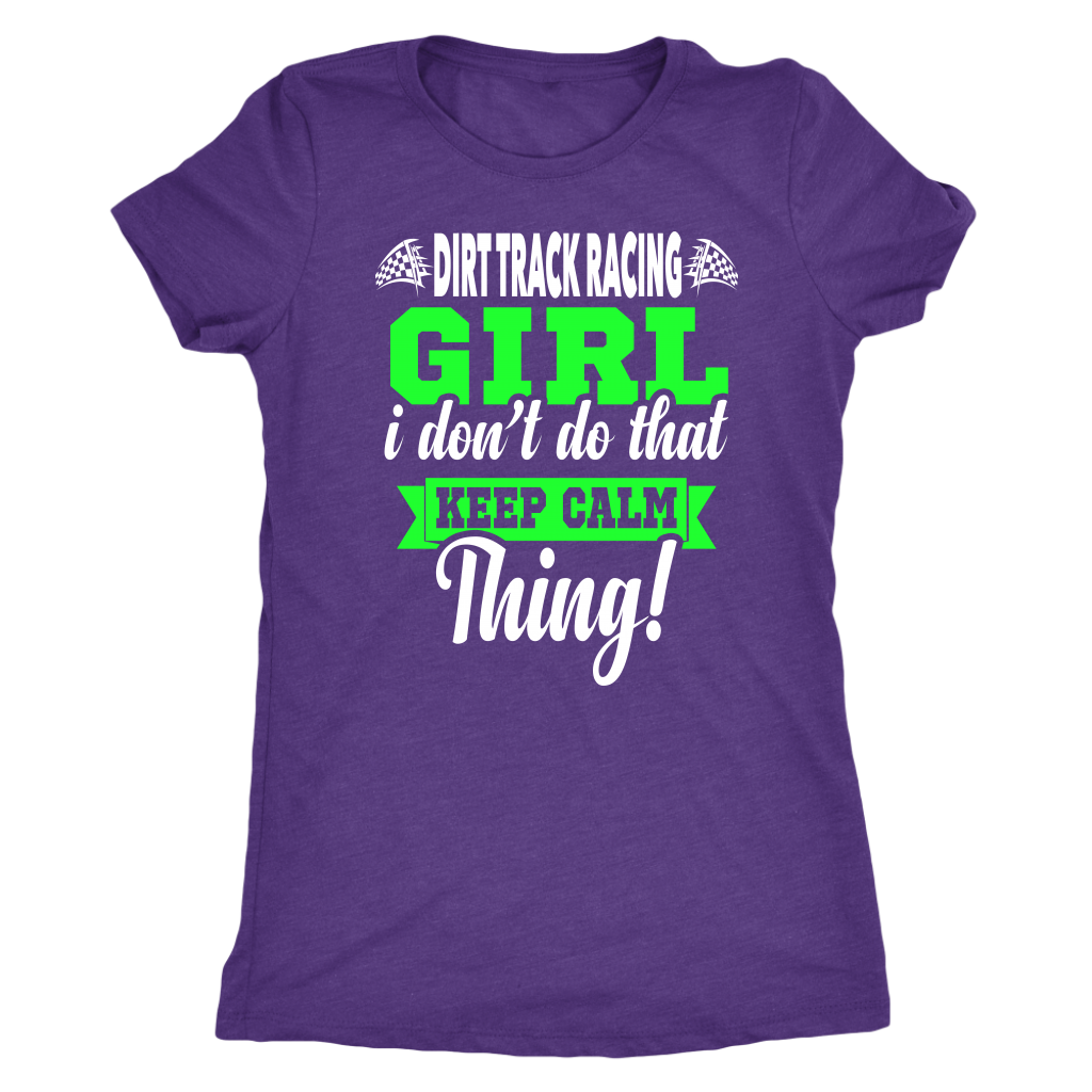 dirt racing girl t-shirts