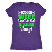 motocross wife t-shirts