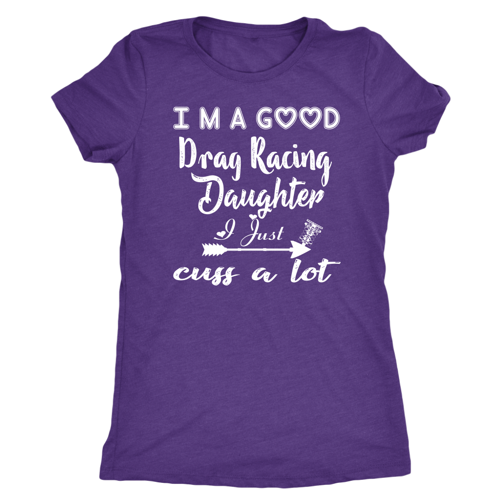 drag racing women's t-shirts