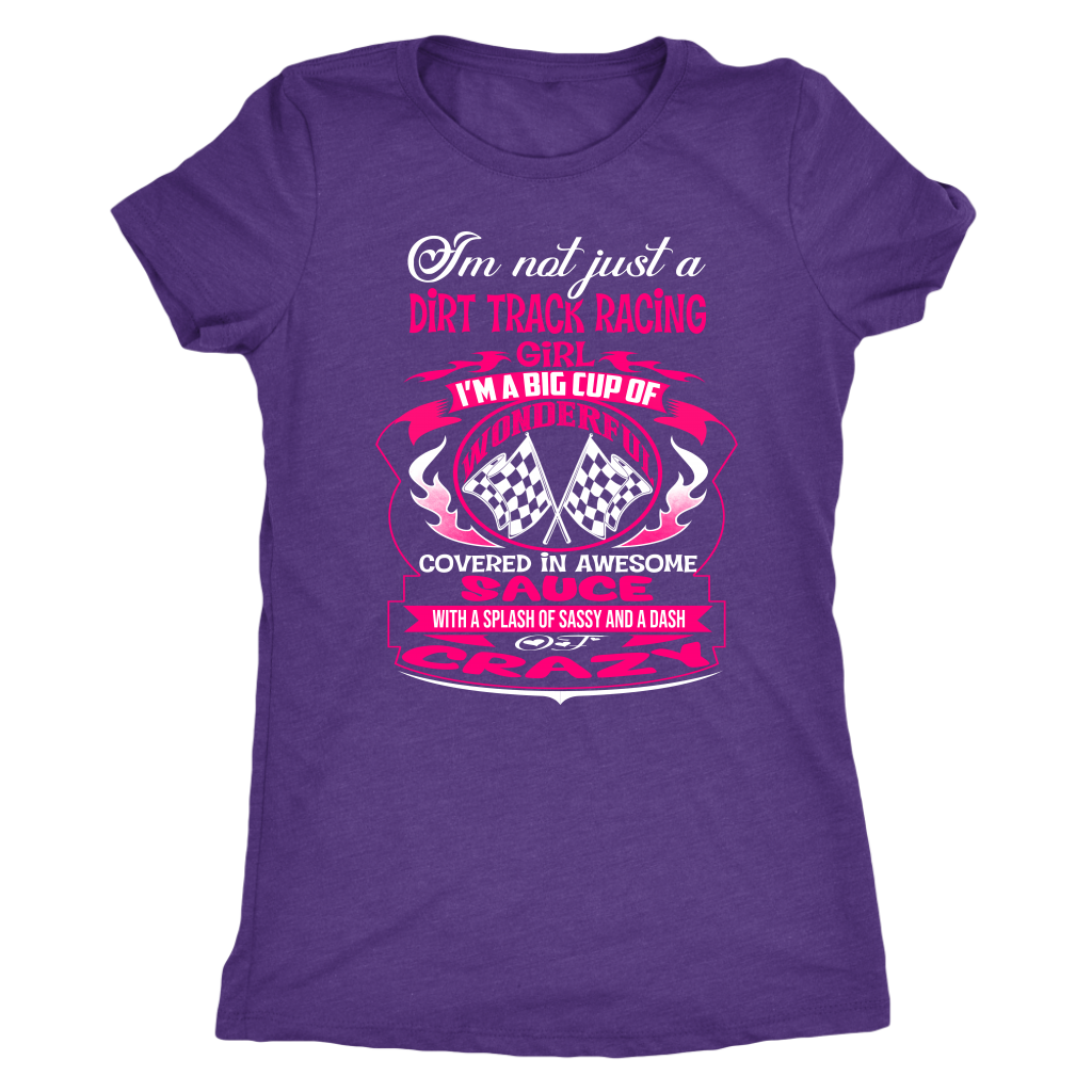dirt track racing girl t-shirts