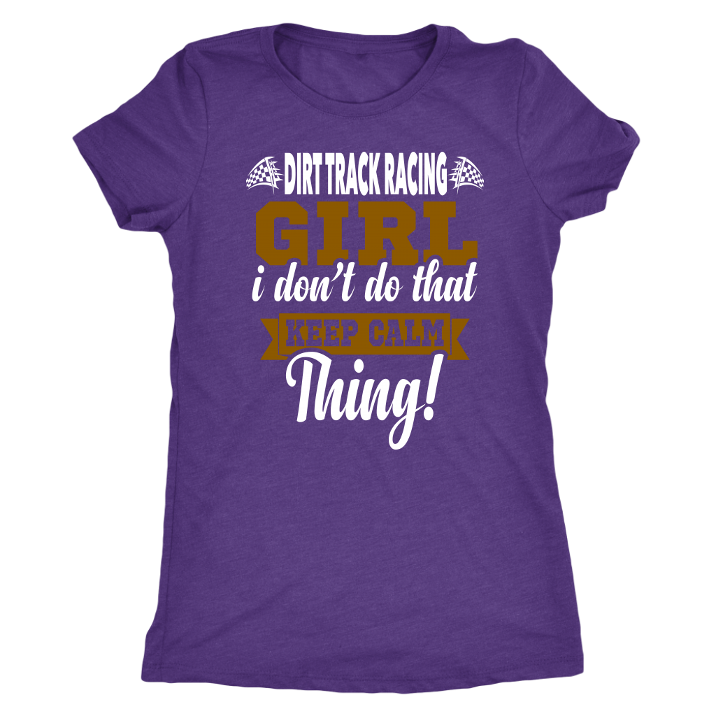 dirt track racing girl t-shirts