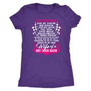 dirt track racing wife t-shirts