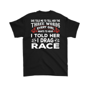 drag racing men's t-shirts