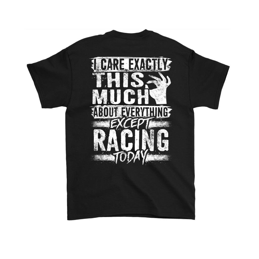 I care Exactly This Much About Everything Except Racing Today!