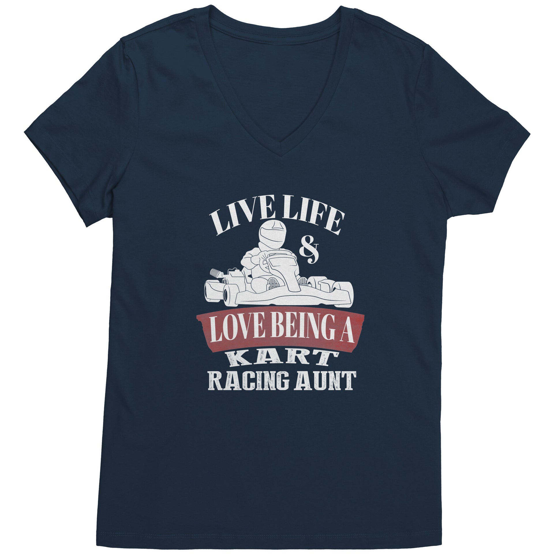 kart racing aunt t-shirts