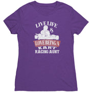 kart racing aunt t-shirts