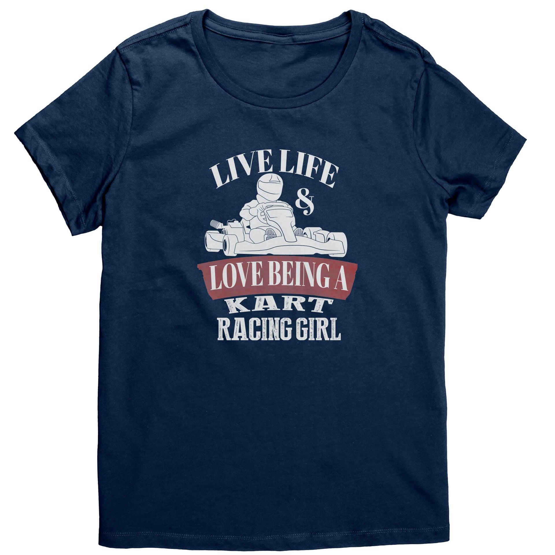 kart racing girl t-shirts
