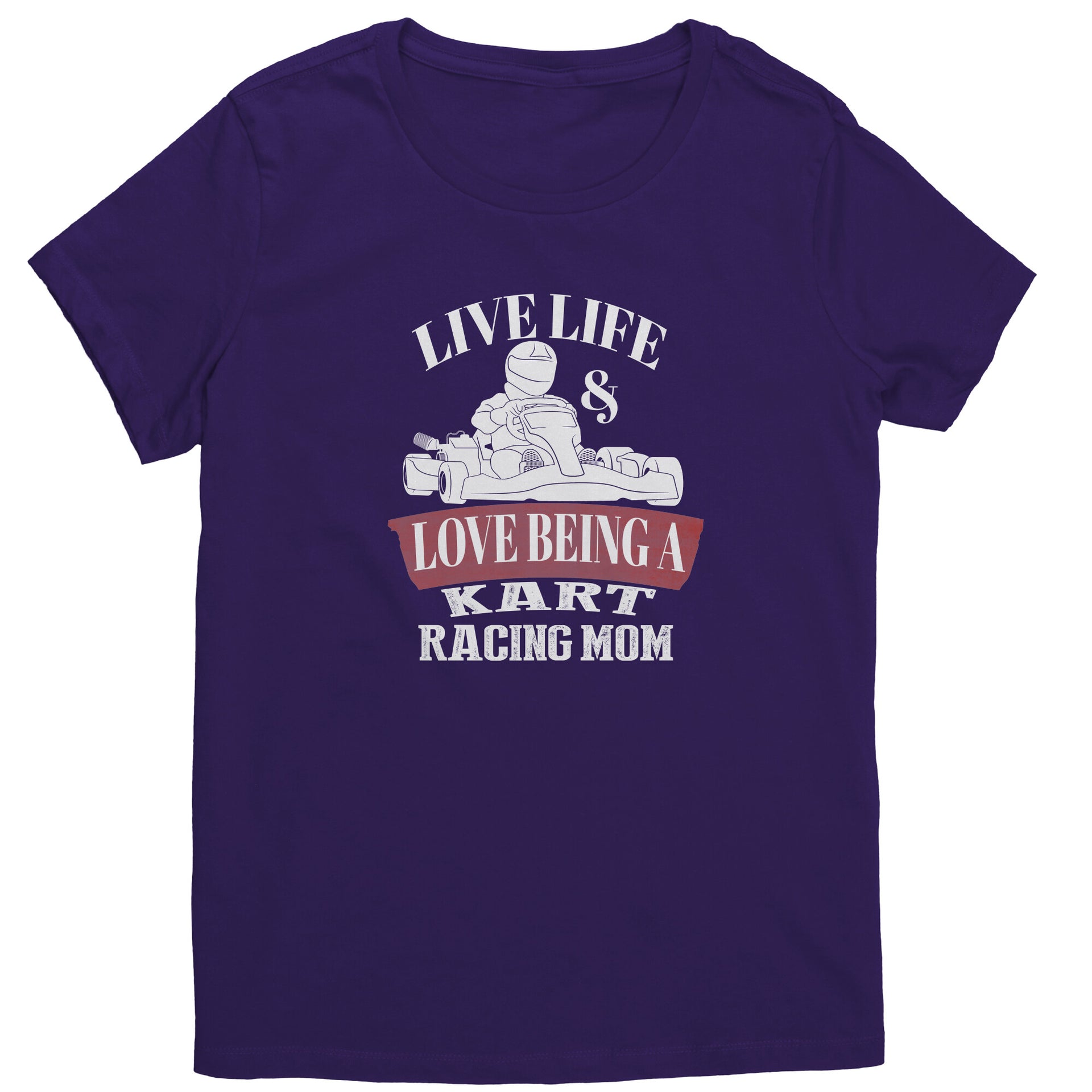 kart racing mom t-shirts