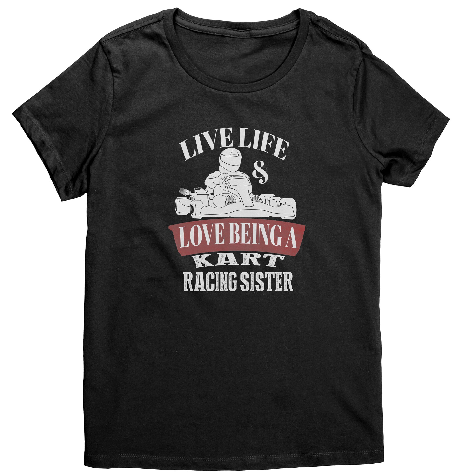 kart racing sister t-shirts