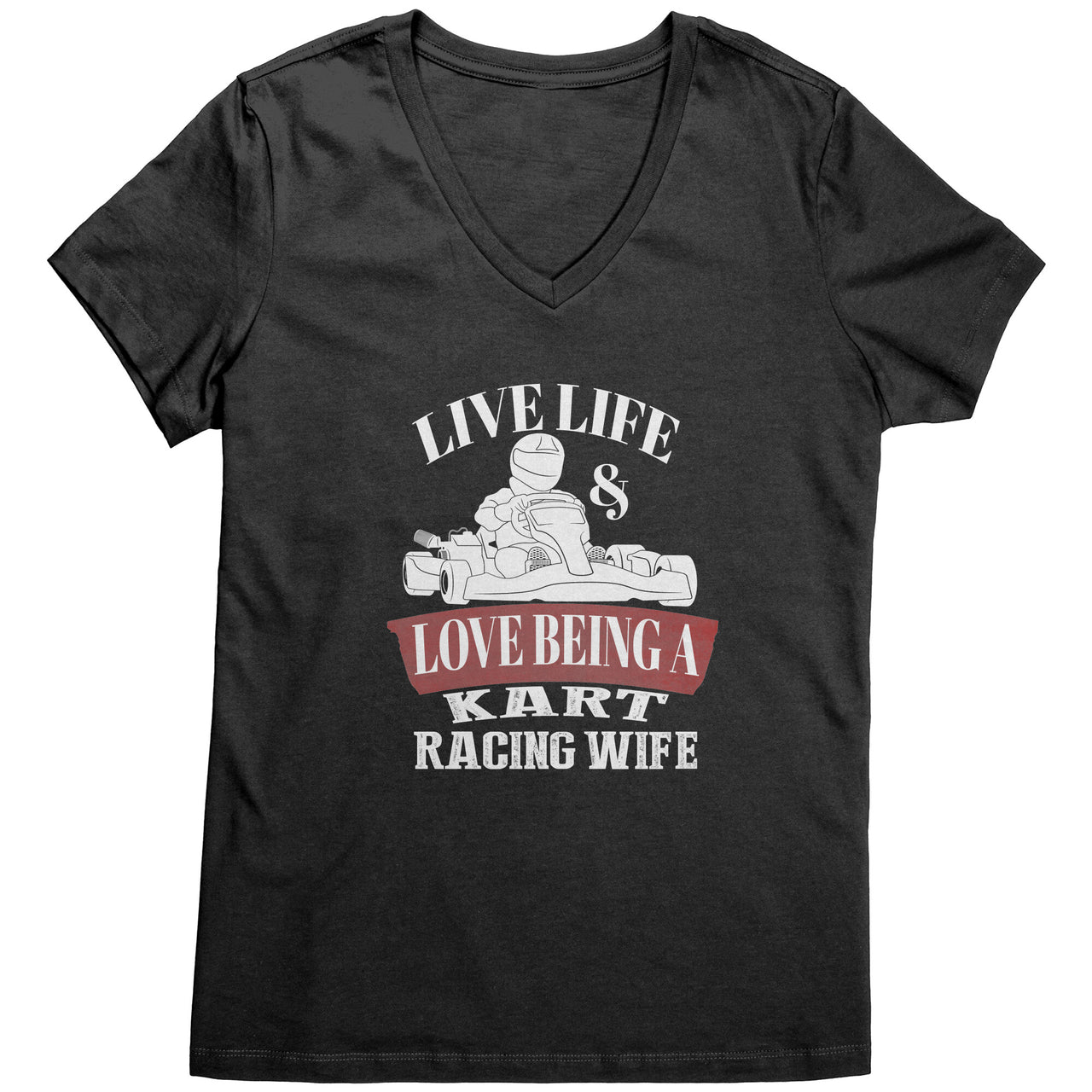 kart racing wife t-shirts