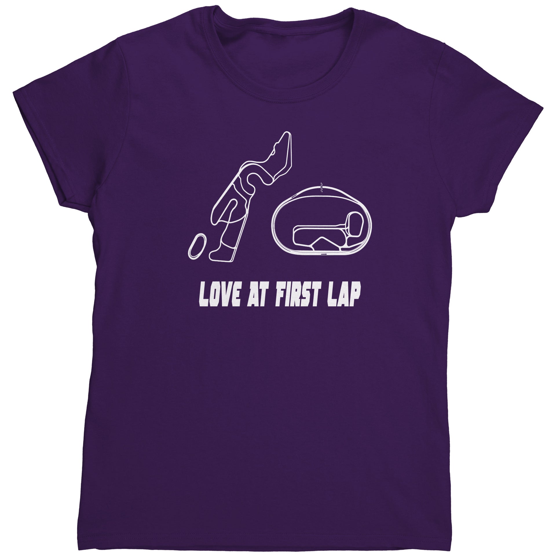 racing track map t-shirts
