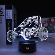 Midget Sprint Car 3D Led Lamp