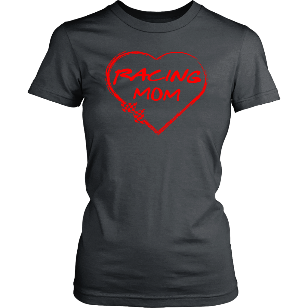 Racing Mom Heart T-Shirts