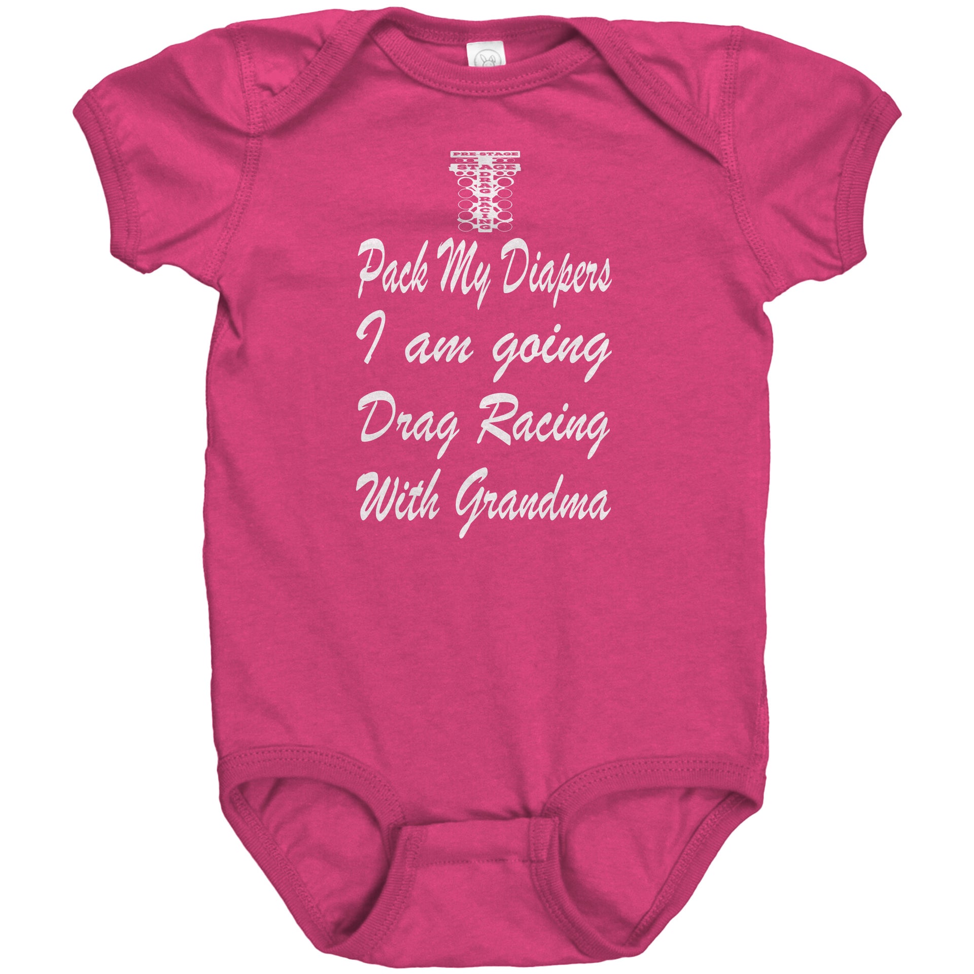 drag racing baby onesies
