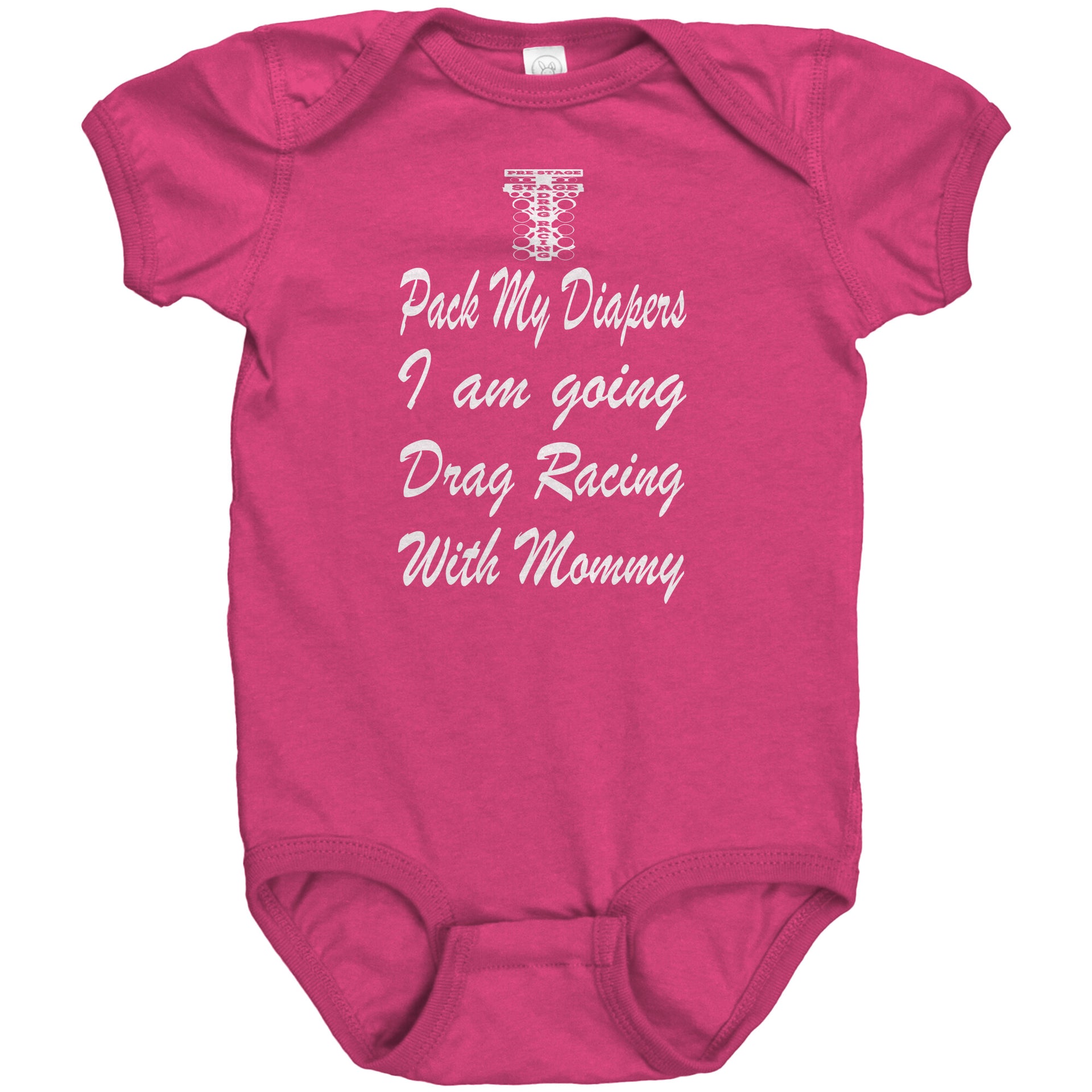 drag racing baby onesies