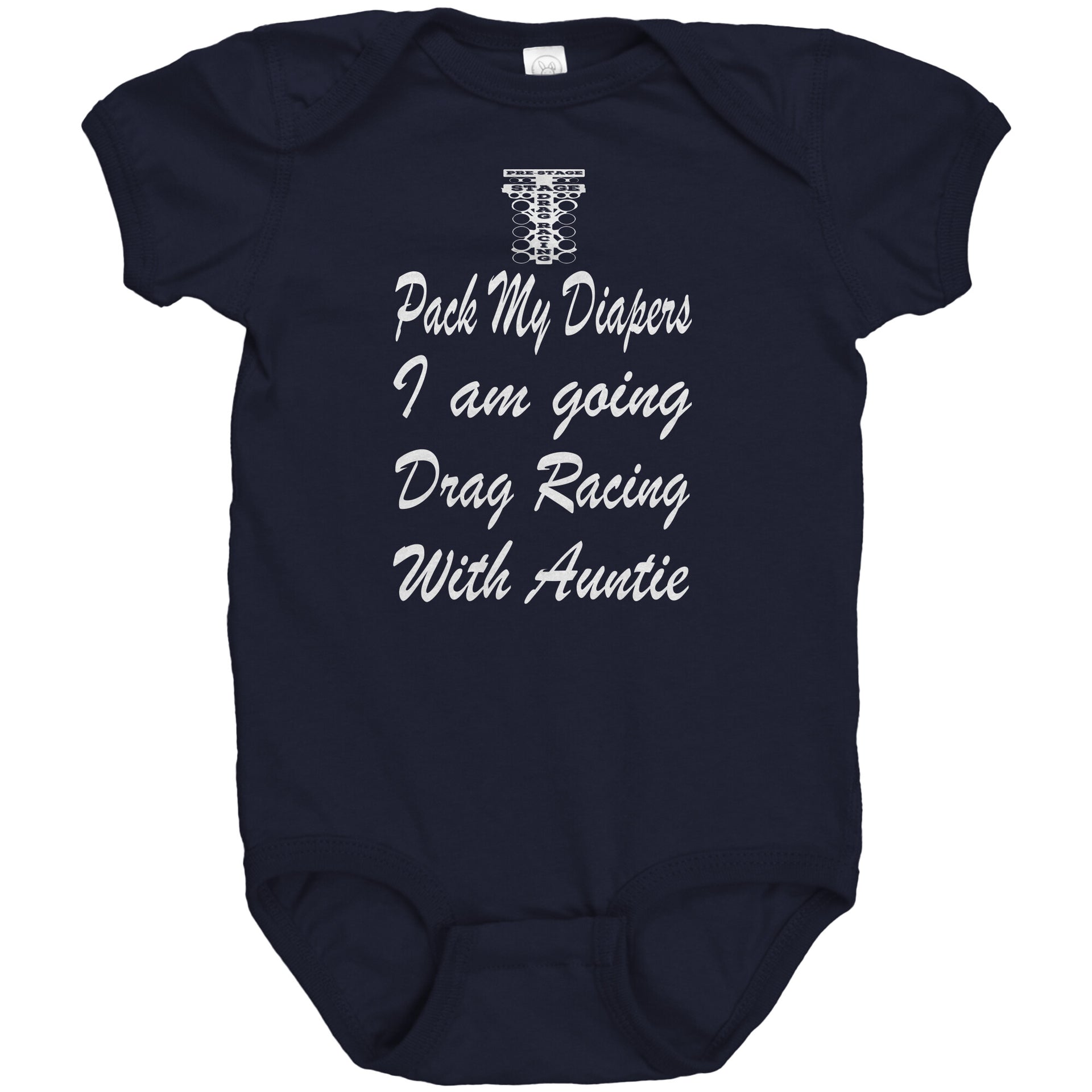 drag racing baby onesies