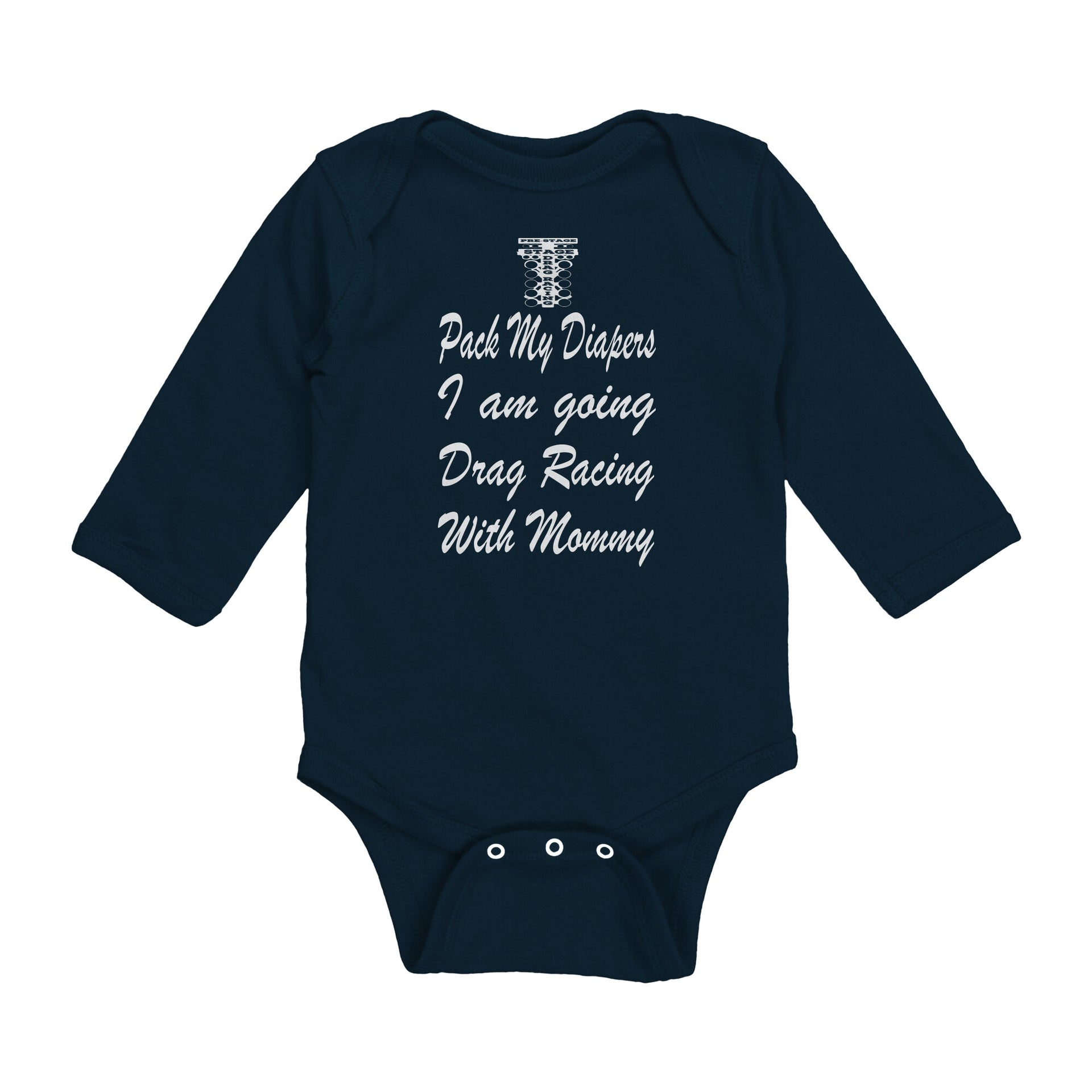 drag racing baby onesies