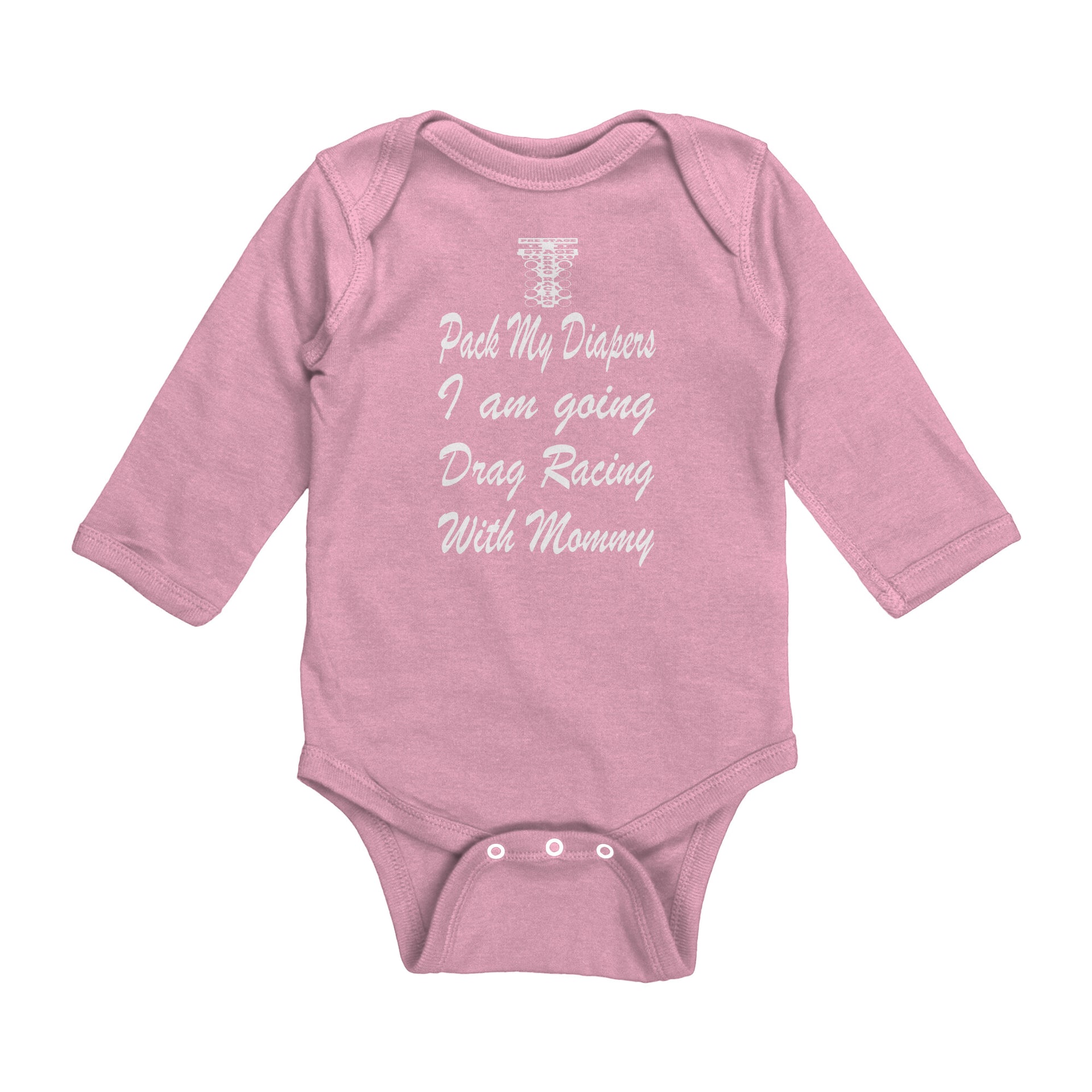drag racing baby onesies