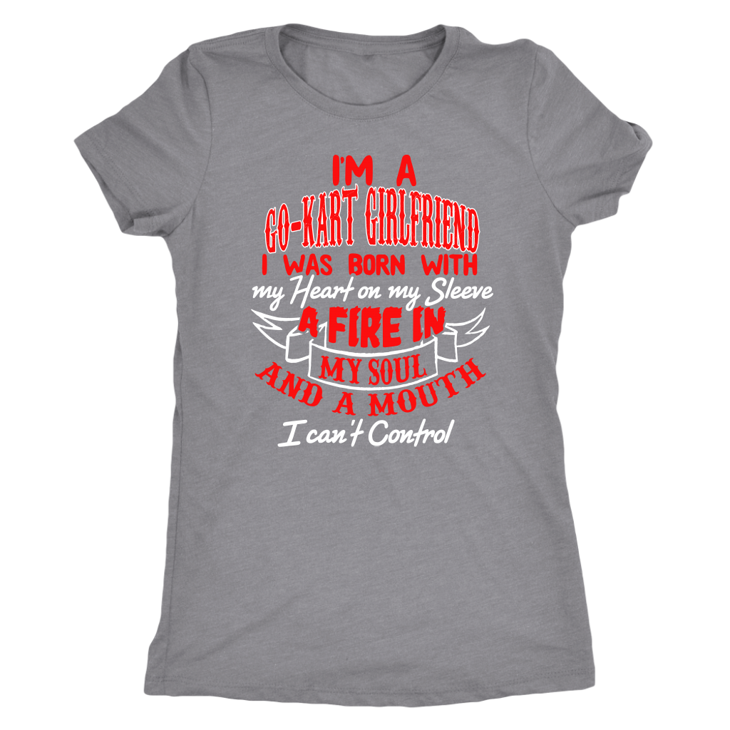 go kart racing girlfriend t-shirts