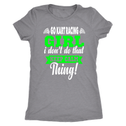 go kart racing girl t-shirts