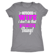 motocross wife t-shirts
