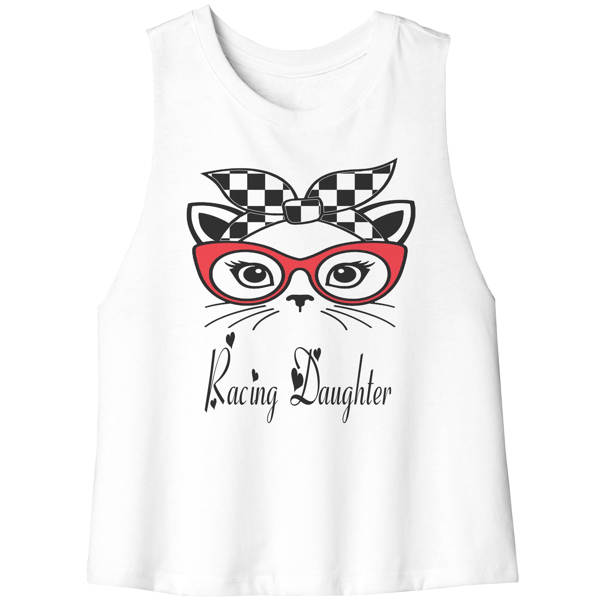 Racing daughter Crop tank top