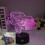 Rat Rod Truck Chevy 3D Led Lamp