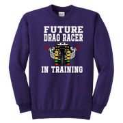 Future Drag Racer In Training Kids Tees