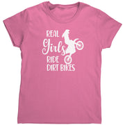 dirt bike women's t-shirts