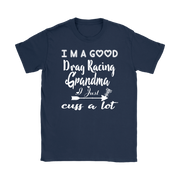drag racing women's t-shirts