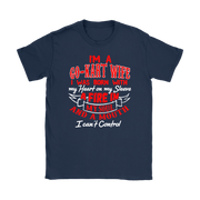 go kart racing wife t-shirts