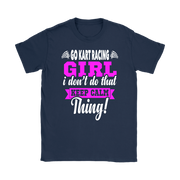 go kart racing girl t-shirts