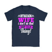 dirt track racing wife t-shirts