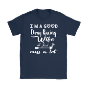 drag racing women's t-shirts