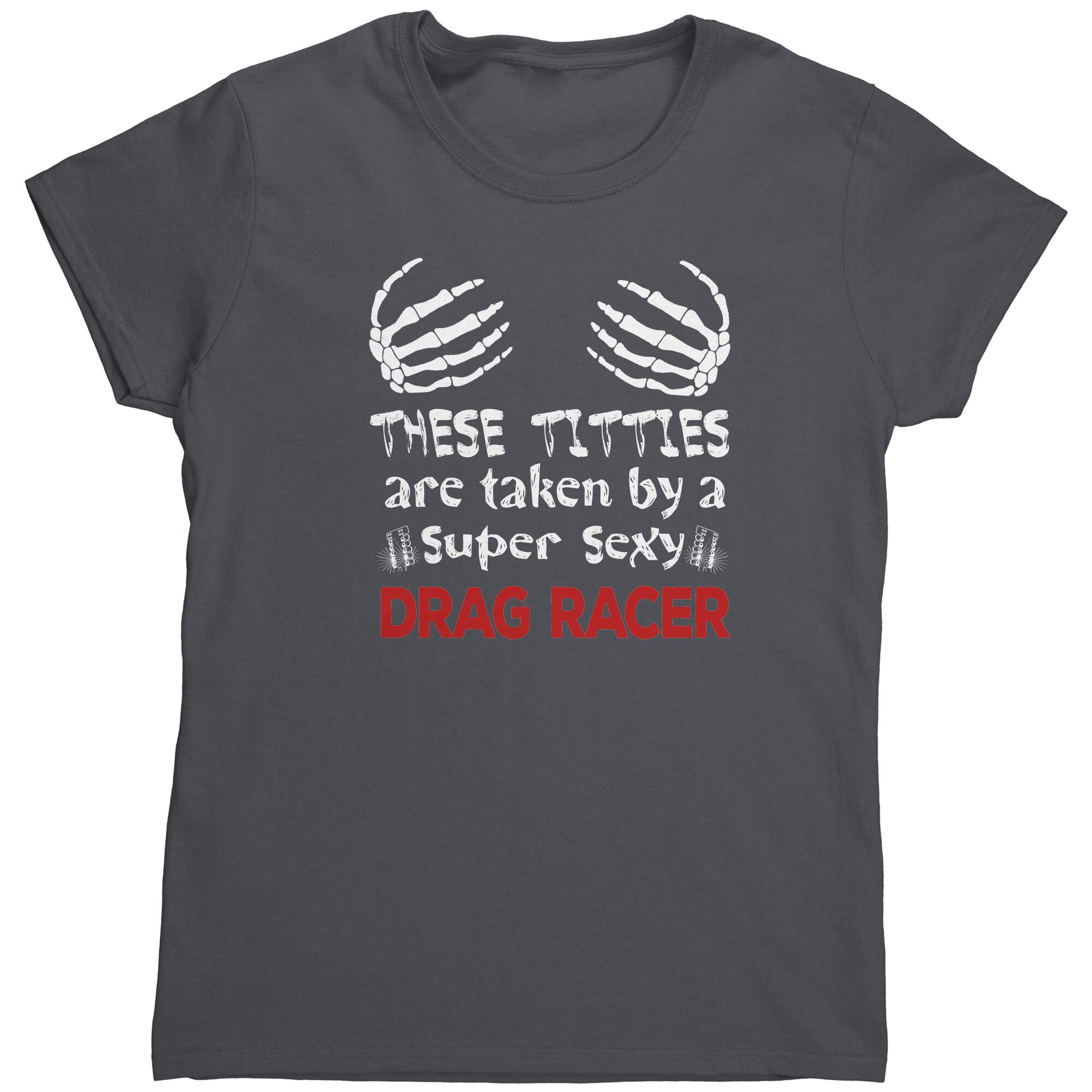 Drag racing women's t-shirts