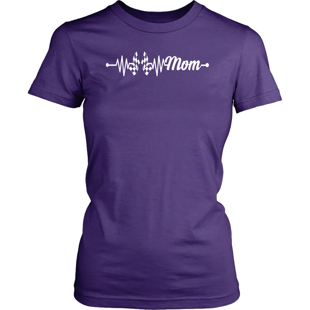Racing Mom Heartbeat T-Shirts