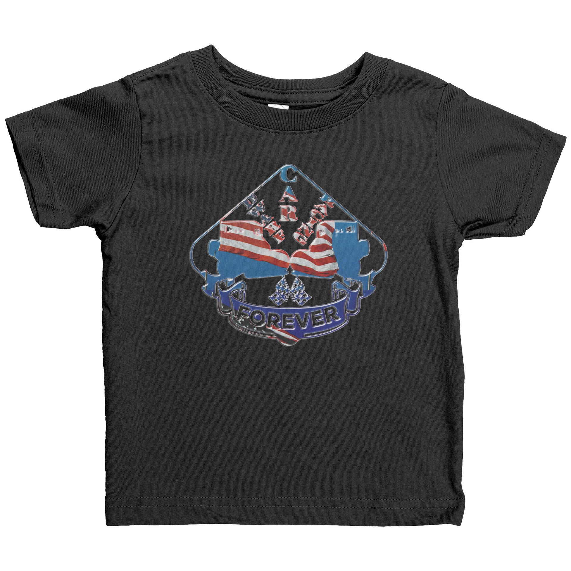 USA Dwarf Car Racing Forever Baby T-Shirts