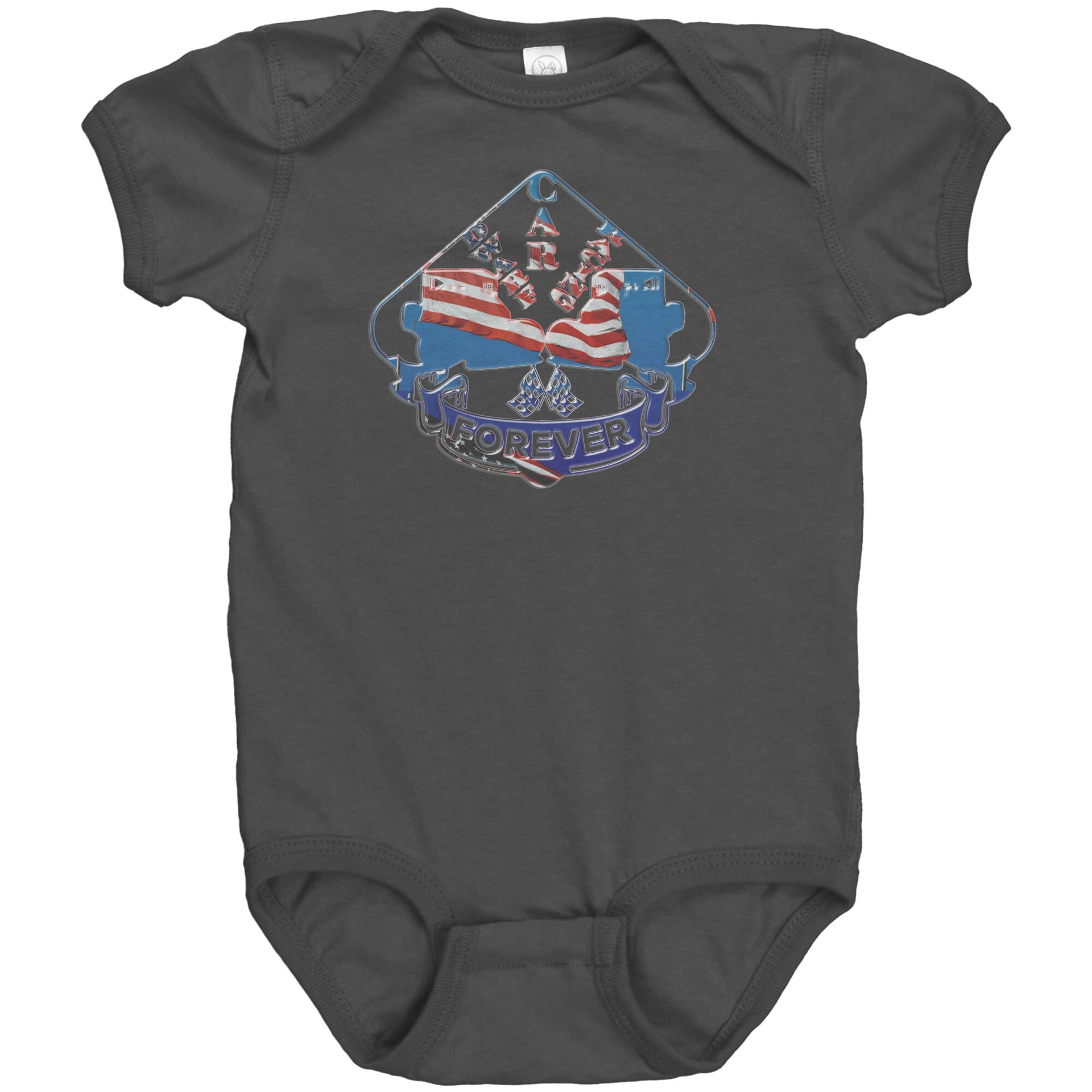 USA Dwarf Car Racing Forever Baby T-Shirts